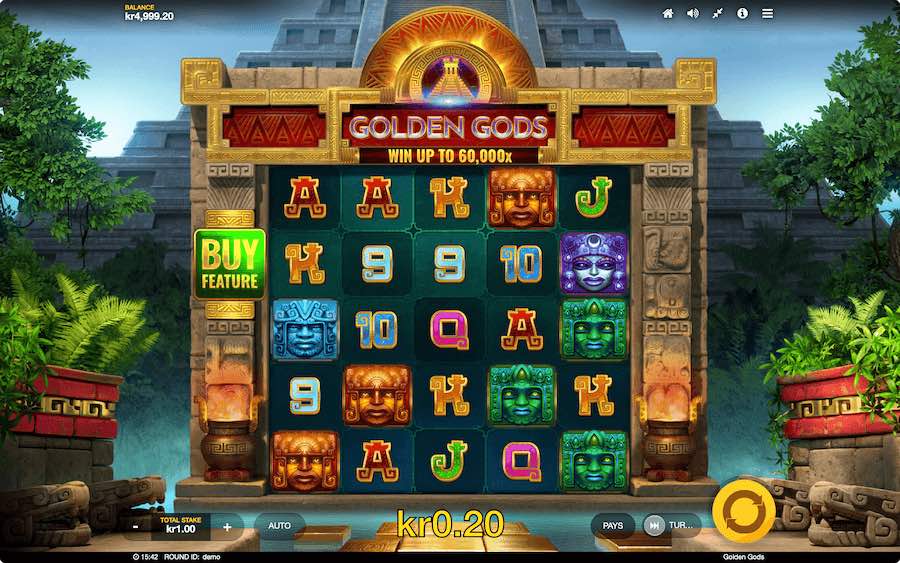 GOLDEN GODS SLOT ธีม, การจ่ายเงิน & สัญลักษณ์ต่างๆ